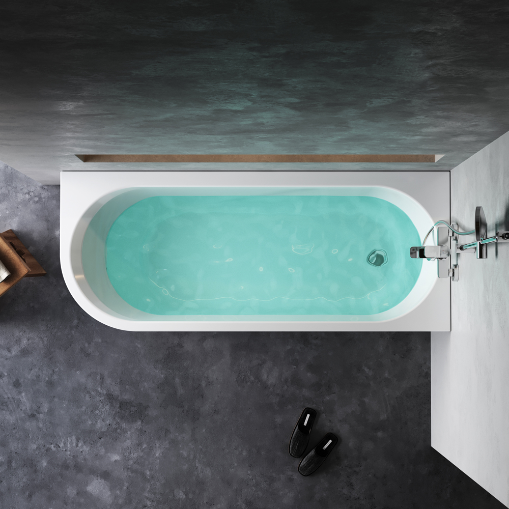 Ванна акриловая угловая правосторонняя, 170x70 см X-Joy W94A-170R70W-A, Белый