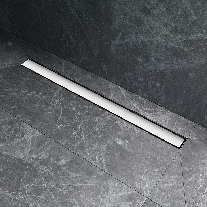 Душевой трап (лоток) 90 AM.PM MasterFlow W01SC-U11-090-04SB комбинированный затвор со стальной матовой решеткой под плитку