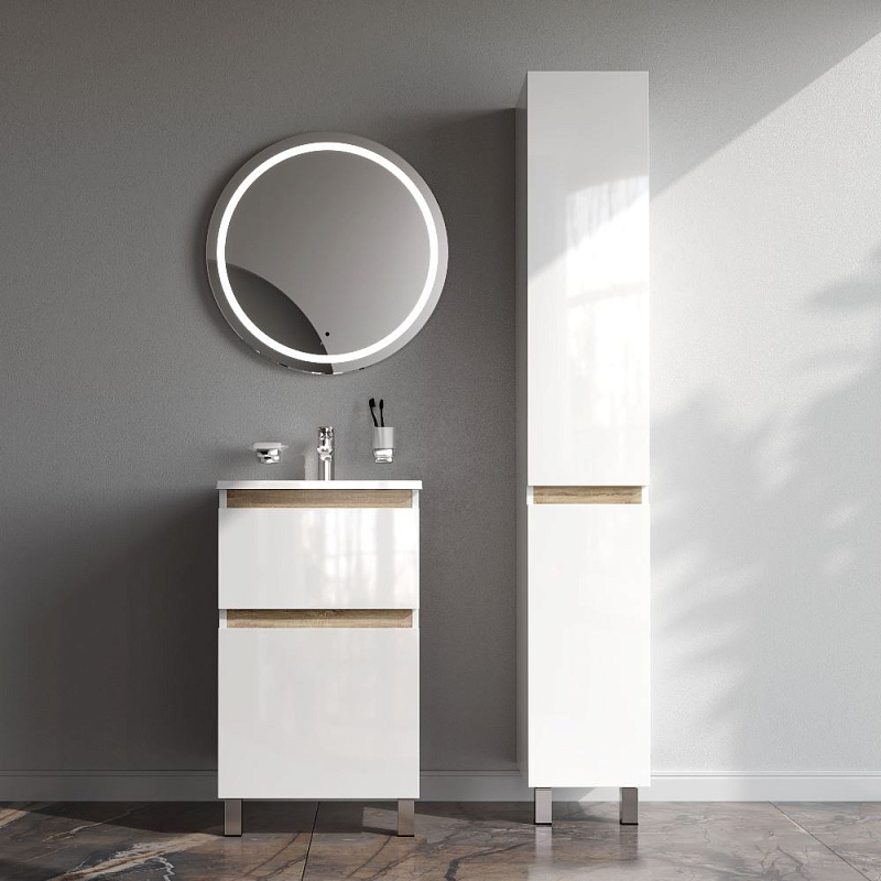 Тумба под раковину 50 AM.PM X-Joy M85AFSX0502WG напольная белый глянец