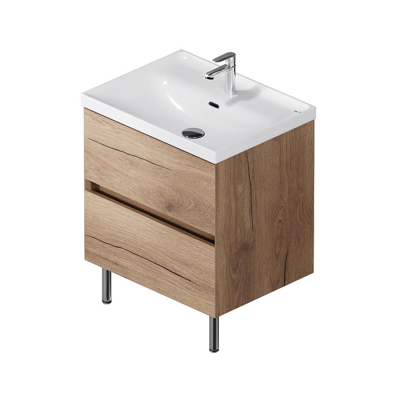 Тумба с раковиной 80 AM.PM Above M9X-FSX0602OF-WCC0600WG напольная, под дерево