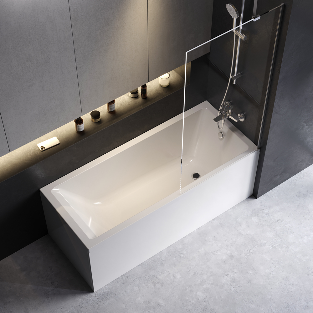 Ванна акриловая 165х70 см Gem W93A-165-070W-A, Белый