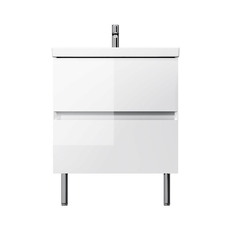 Тумба с раковиной 60 AM.PM Above M9X-FSX0602WG-WCC0600WG напольная, белая глянцевая