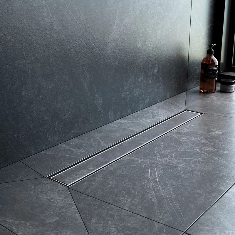 Душевой трап (лоток) 60 AM.PM MasterFlow W01SC-U11-060-04SB комбинированный затвор со стальной матовой решеткой под плитку