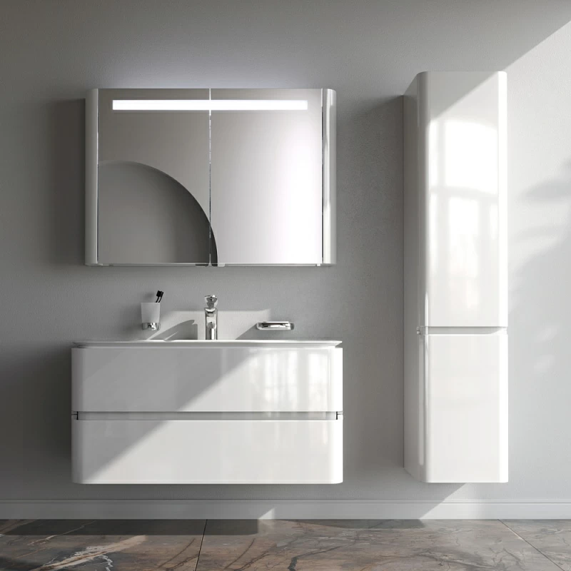 Тумба под раковину 100 AM.PM Sensation M30FHX1002WG подвесная белый глянец