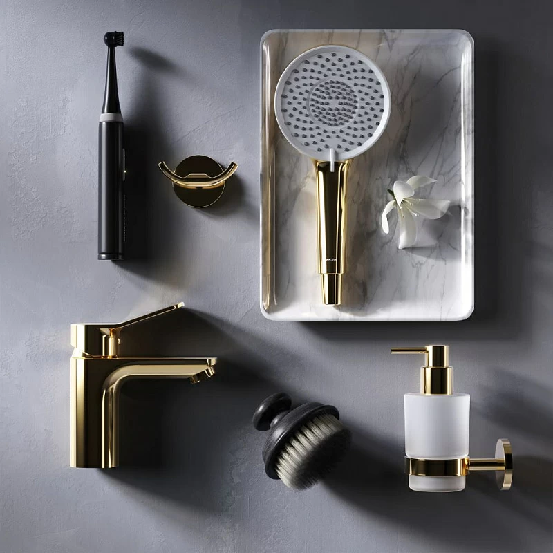 Смеситель для раковины (умывальника) AM.PM X-Joy F85A02199 золото