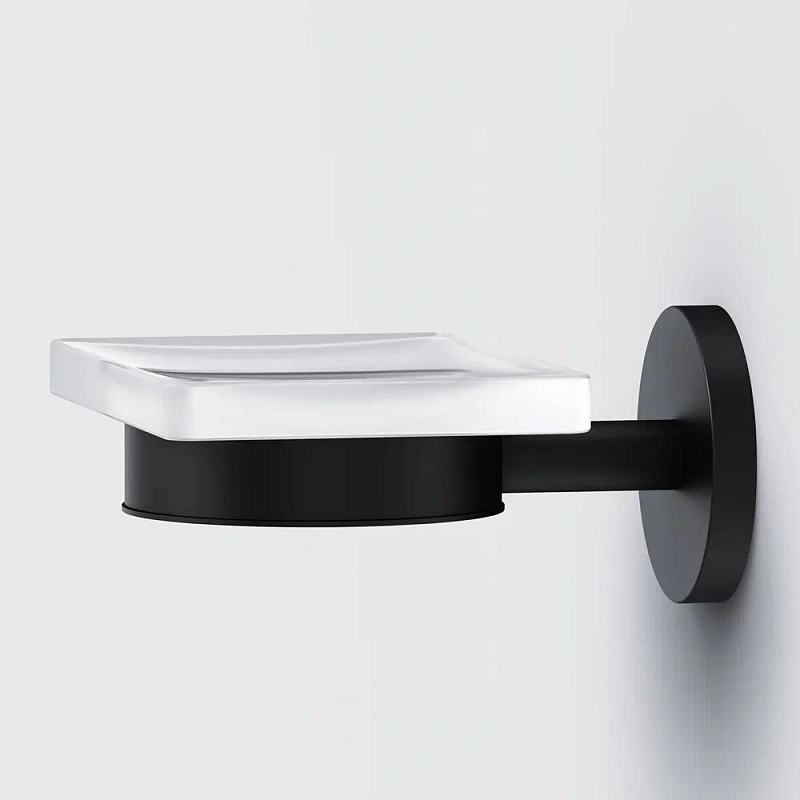 Мыльница стеклянная настенная AM.PM X-Joy A85A34222 черная