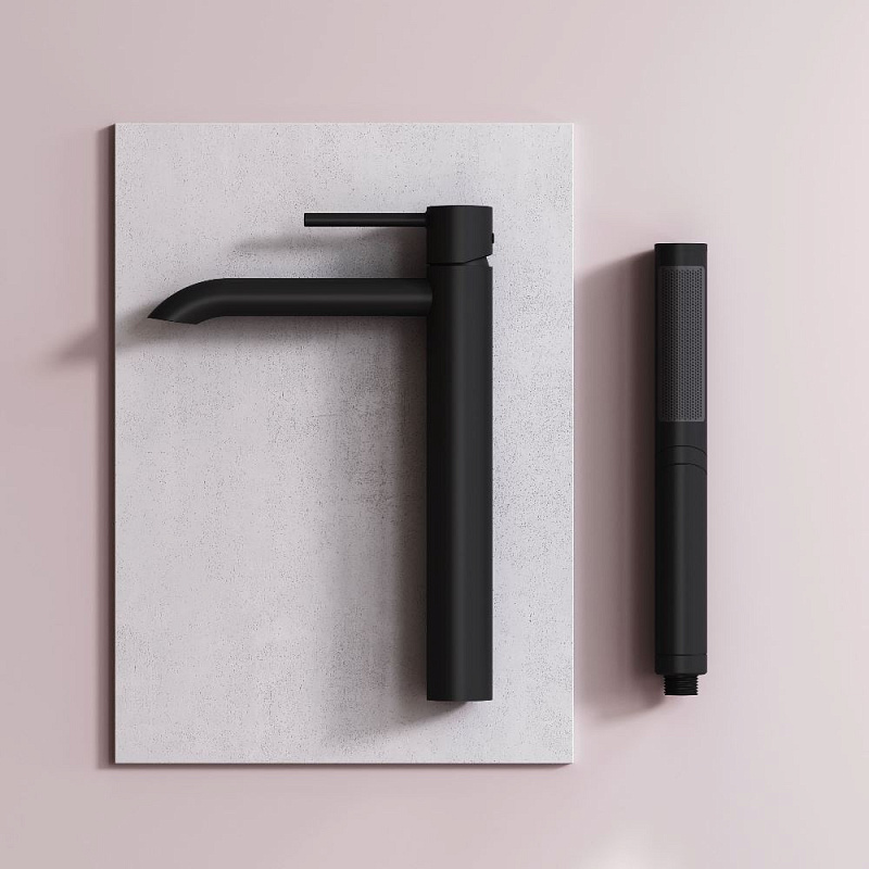 Смеситель для раковины (умывальника) AM.PM Libre F6092022 высокий черный