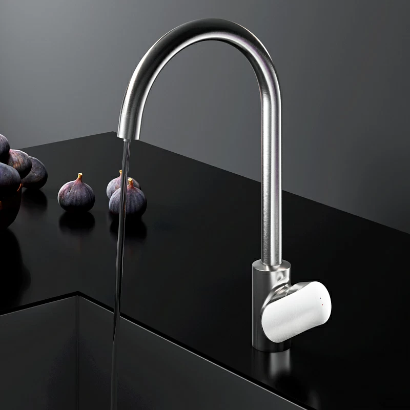 Смеситель для кухни AM.PM Like F8007711 высокий с каналом питьевой воды, сатин