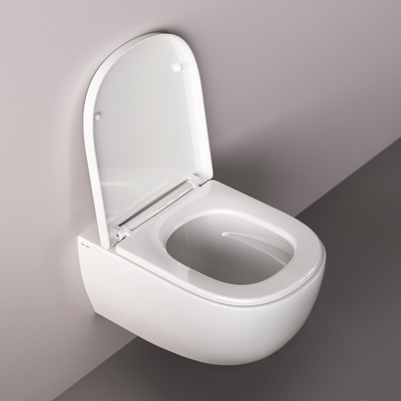 Унитаз подвесной AM.PM Above C9X1900SC торнадо безободковый с сиденьем микролифт, белый