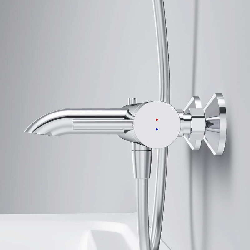 Смеситель для ванны и душа AM.PM Libre F6010000 хром