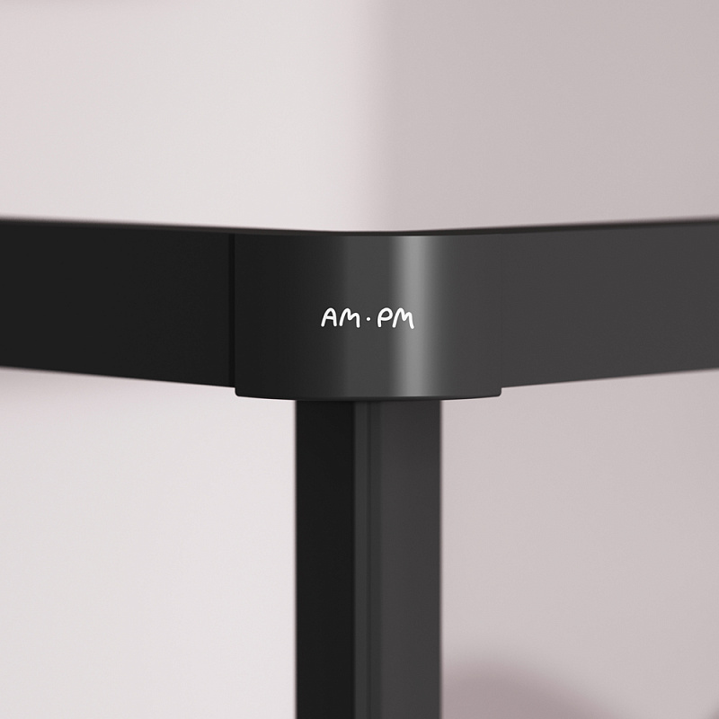 Душевое ограждение без поддона 120x90 AM.PM Above W9XG-403-12090-BT профиль черный