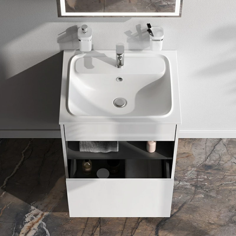 Тумба под раковину 60 AM.PM Func M8FFUX0601WG белый глянец