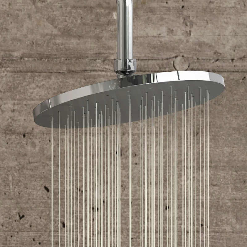 Душевая система Damixa Jupiter 977730000 стойка с тропическим душем, смесителем, изливом, хром