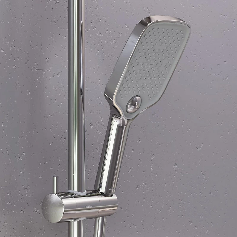 Душевая система Damixa Gala 953810000 стойка с тропическим душем, термостатом, смесителем, изливом, хром