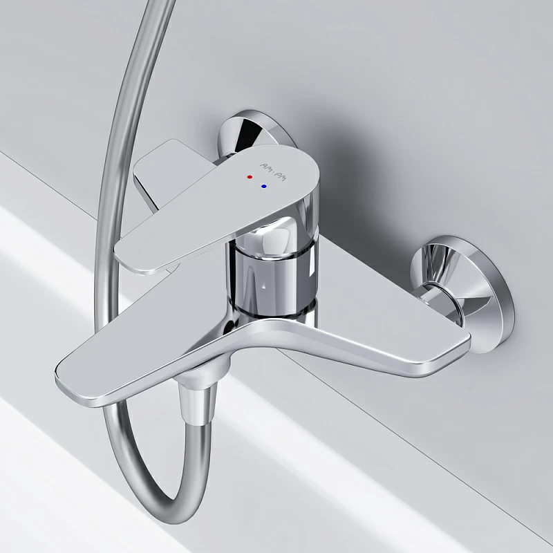 Смеситель для ванны и душа AM.PM Inspire F5010000 хром