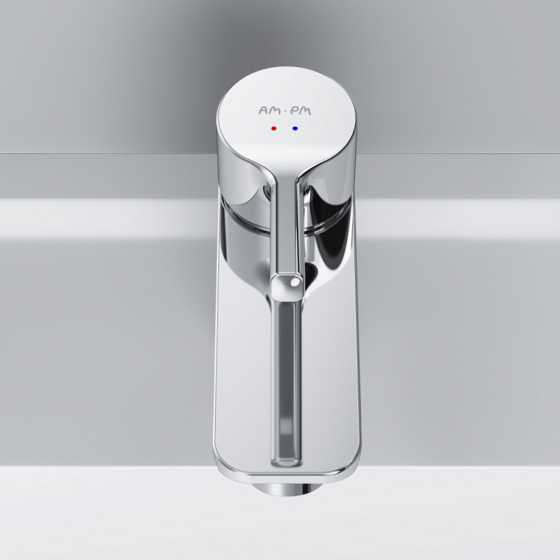 Смеситель для раковины (умывальника) AM.PM X-Joy S F85B82100 с донным клапаном, хром