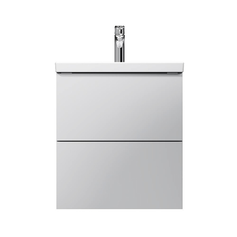 Тумба с раковиной 50 AM.PM Gem M90-FHX0502WG-WCC0502WG подвесная, белый глянец