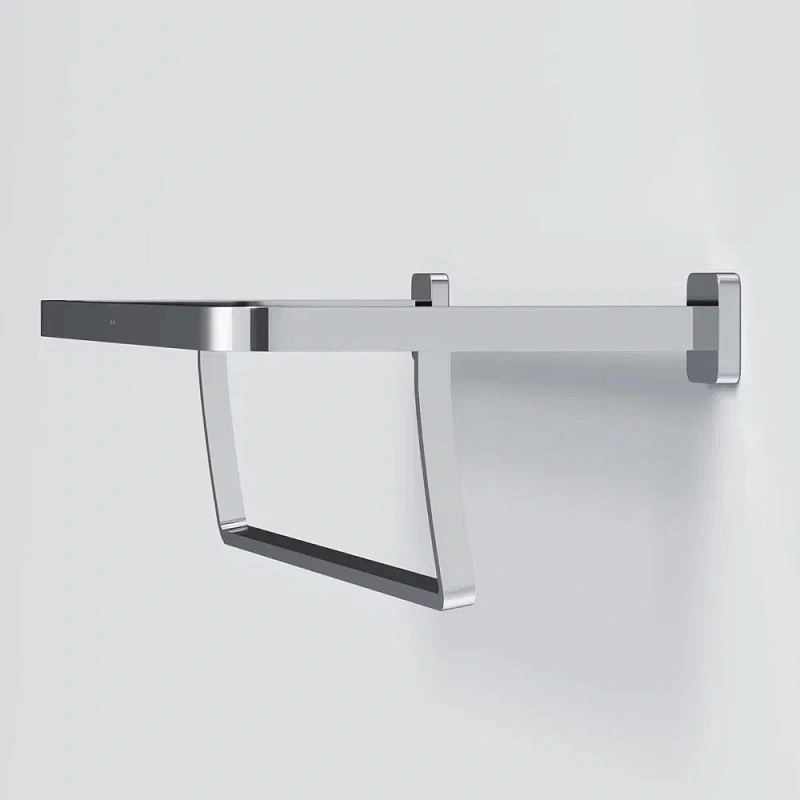 Полка для полотенец AM.PM Func A8F37700 с вешалкой, хром