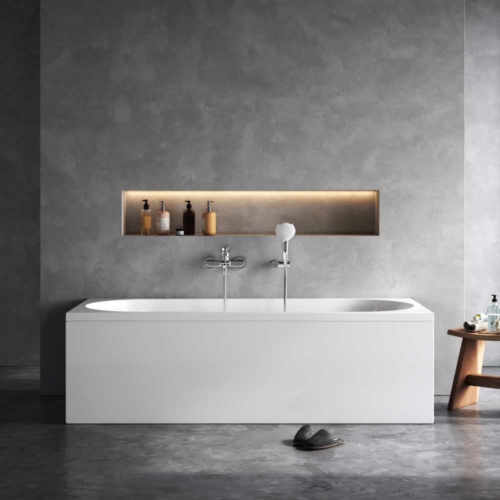 Ванна акриловая 180х80 см X-Joy W94A-180-080W-A, Белый