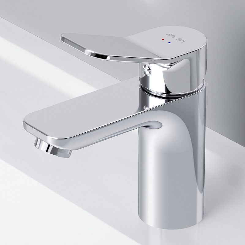 Смеситель для раковины (умывальника) AM.PM X-Joy F85A82100 с донным клапаном, хром