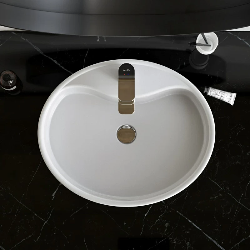 Раковина накладная 56 AM.PM Func M8FWCC20561WG белая