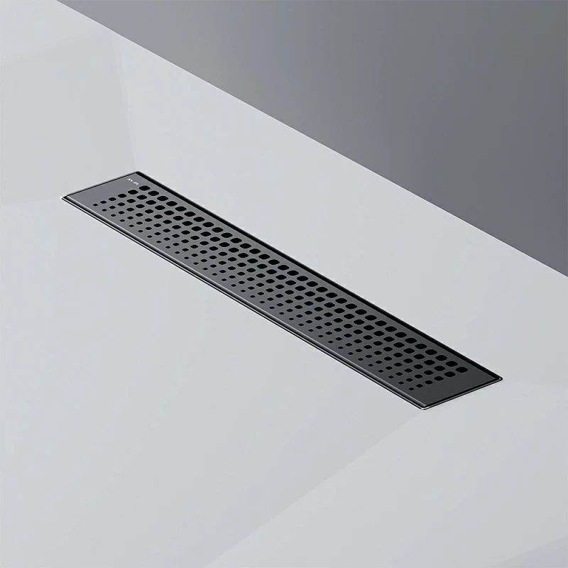 Душевой трап (лоток) 40 AM.PM MasterFlow W01SC-P11-040-01BM комбинированный затвор с черной матовой решеткой