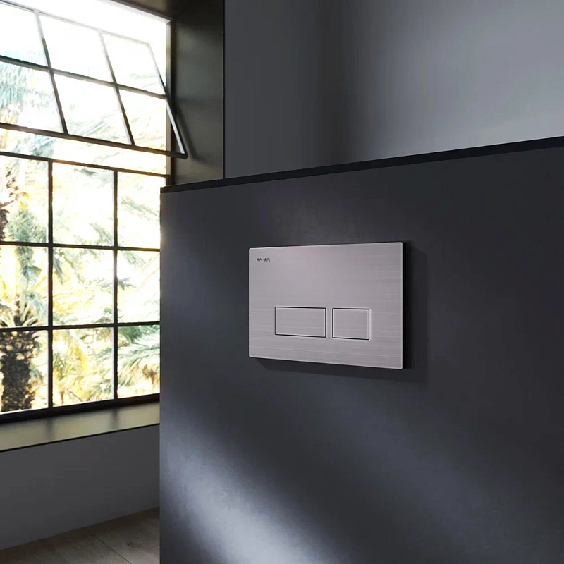 Клавиша смыва для инсталляции AM.PM Pro S I047031 пневматическая никель матовый