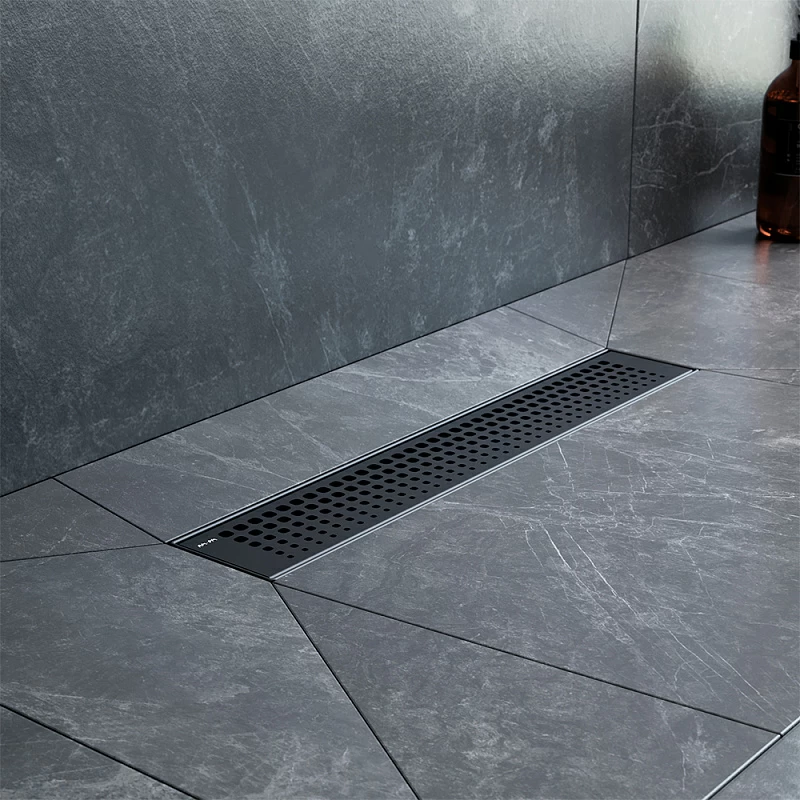 Душевой трап (лоток) 40 AM.PM MasterFlow W01SC-P11-040-01BM комбинированный затвор с черной матовой решеткой