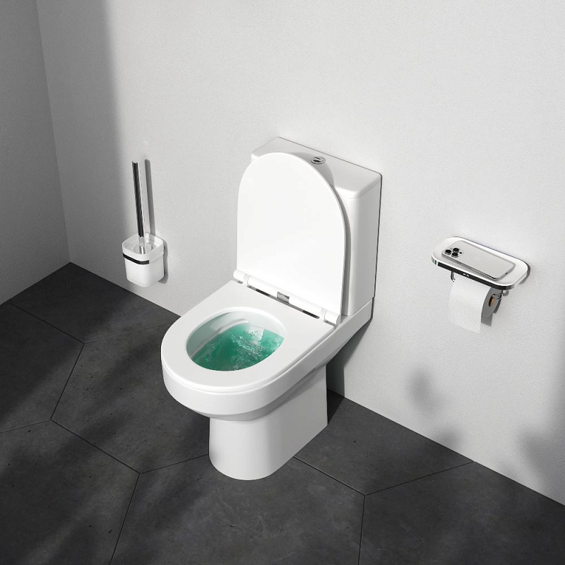 Унитаз напольный AM.PM Spirit 2.0 C708600WH безободковый без сиденья