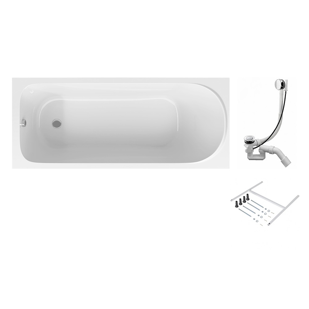 Ванна Sense W75A-150-070W-KL, Белый