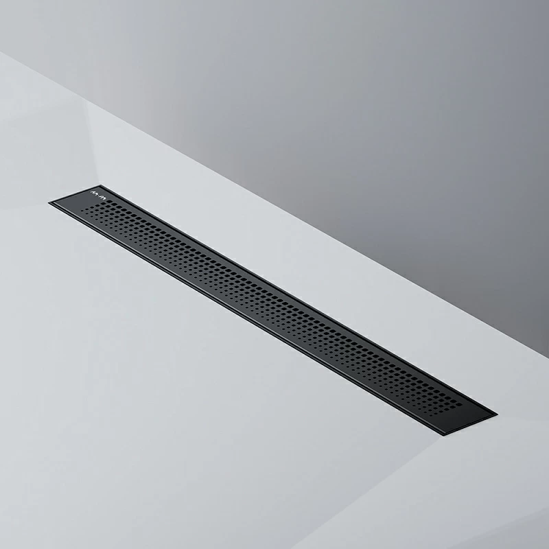 Душевой трап (лоток) 70 AM.PM PrimeFlow W02SC-P11-070-01BM комбинированный затвор с черной матовой решеткой