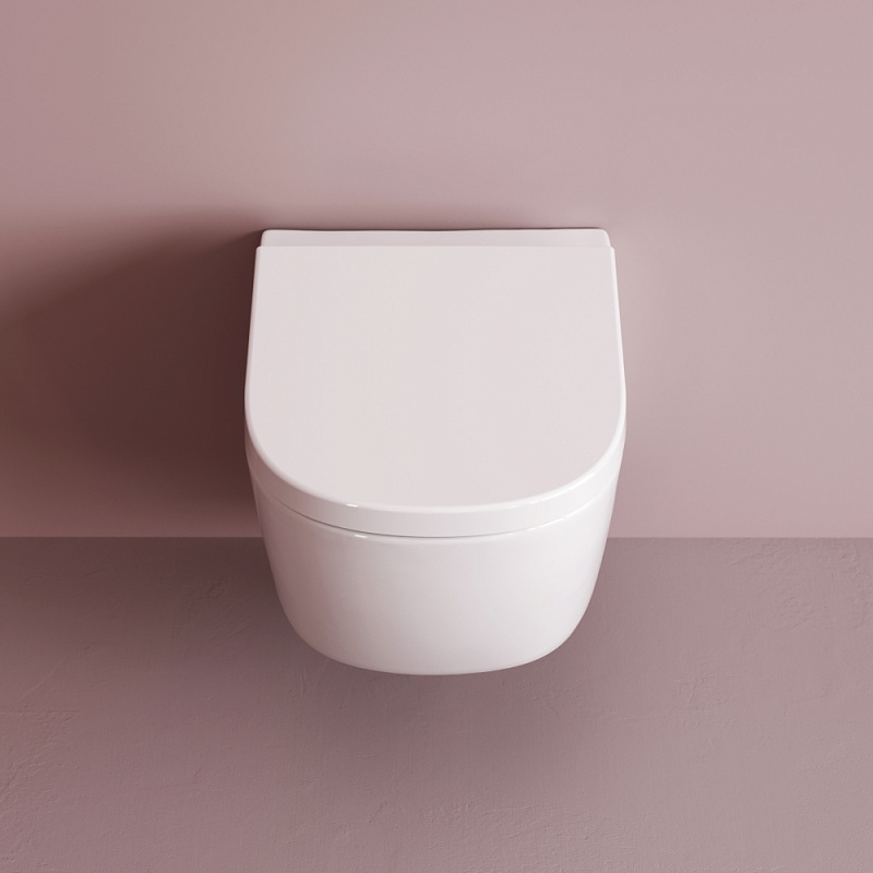 Унитаз подвесной AM.PM Libre C601900SC торнадо безободковый с сиденьем микролифт, белый