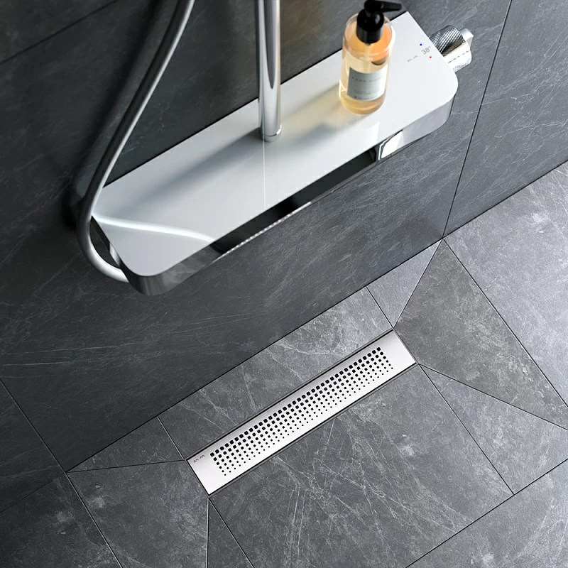 Душевой трап (лоток) 40 AM.PM PrimeFlow W02SC-P11-040-01SB комбинированный затвор со стальной матовой решеткой