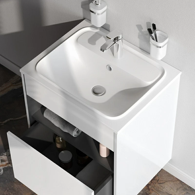 Тумба под раковину 60 AM.PM Func M8FFUX0601WG белый глянец