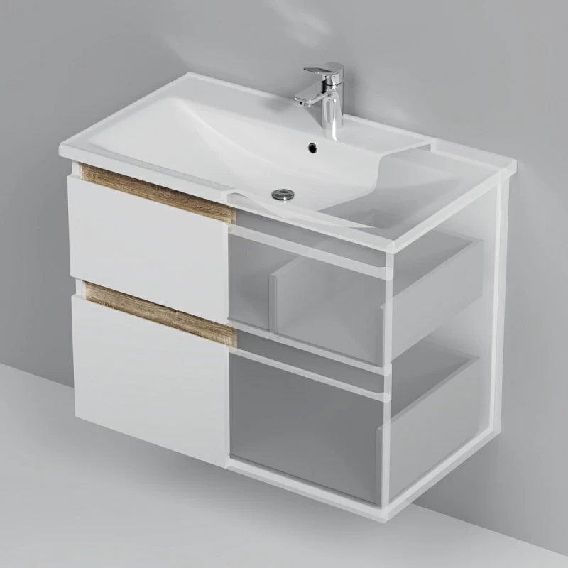 Тумба под раковину 80 AM.PM X-Joy M85AFHX0802WG подвесная белый глянец