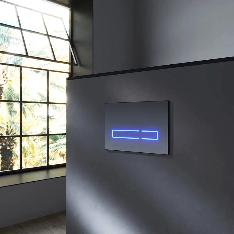 Клавиша смыва для инсталляции AM.PM Touch Pro I0450A38 сенсорная черный глянец