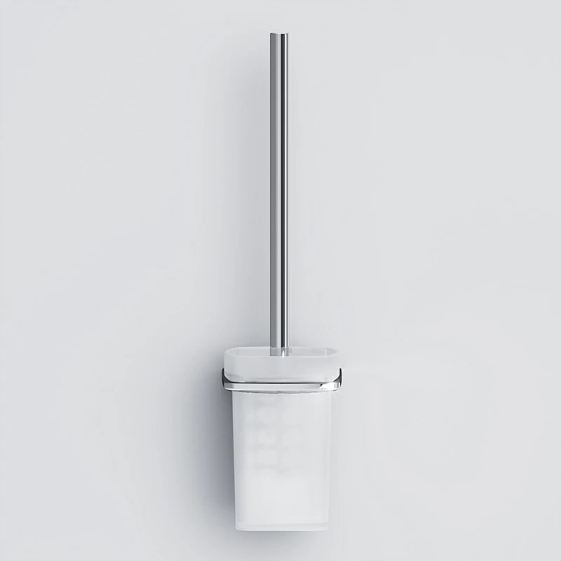 Ершик для унитаза AM.PM Inspire 2.0 A50A33400 со стеклянной настенной подставкой, хром