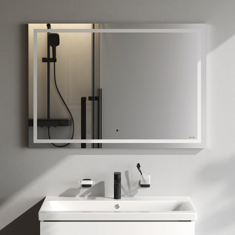 Зеркало с подсветкой в ванную прямоугольное 100 AM.PM Gem M91AMOX1001WG сенсорное