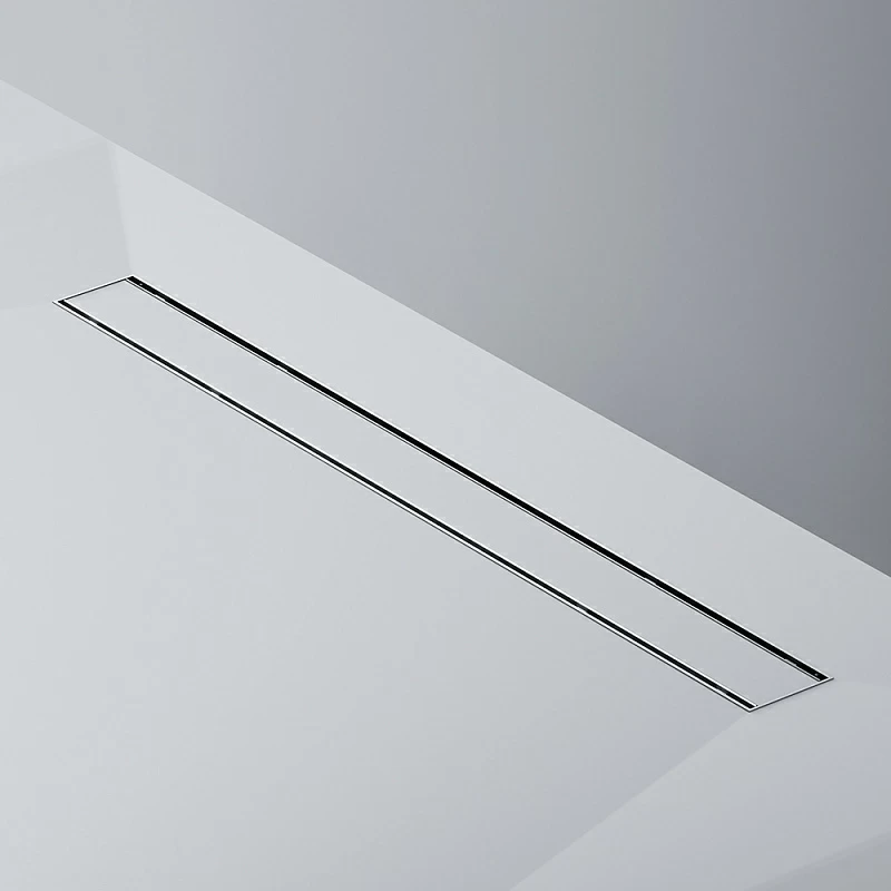 Душевой трап (лоток) 80 AM.PM PrimeFlow W02SC-U11-080-04SB комбинированный затвор со стальной матовой решеткой под плитку