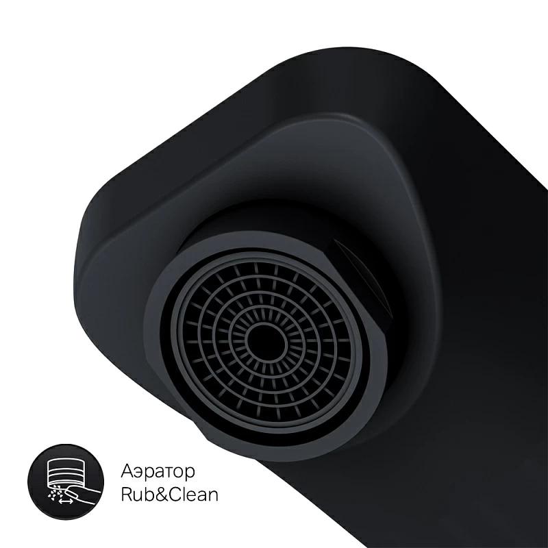 Смеситель для раковины (умывальника) AM.PM Gem F90A72222 черный встраиваемый