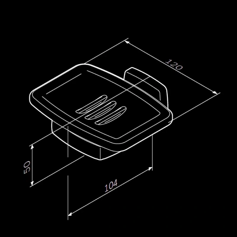 Мыльница стеклянная настенная AM.PM Gem A9034200 хром