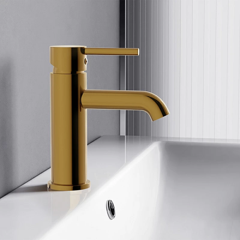 Смеситель для раковины (умывальника) Damixa Scandinavian Pure 360210600 золото