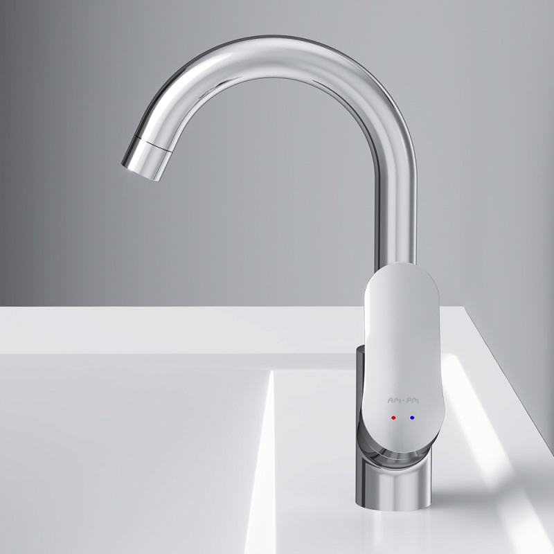 Смеситель для раковины (умывальника) AM.PM Like F8002700 с поворотным изливом, хром