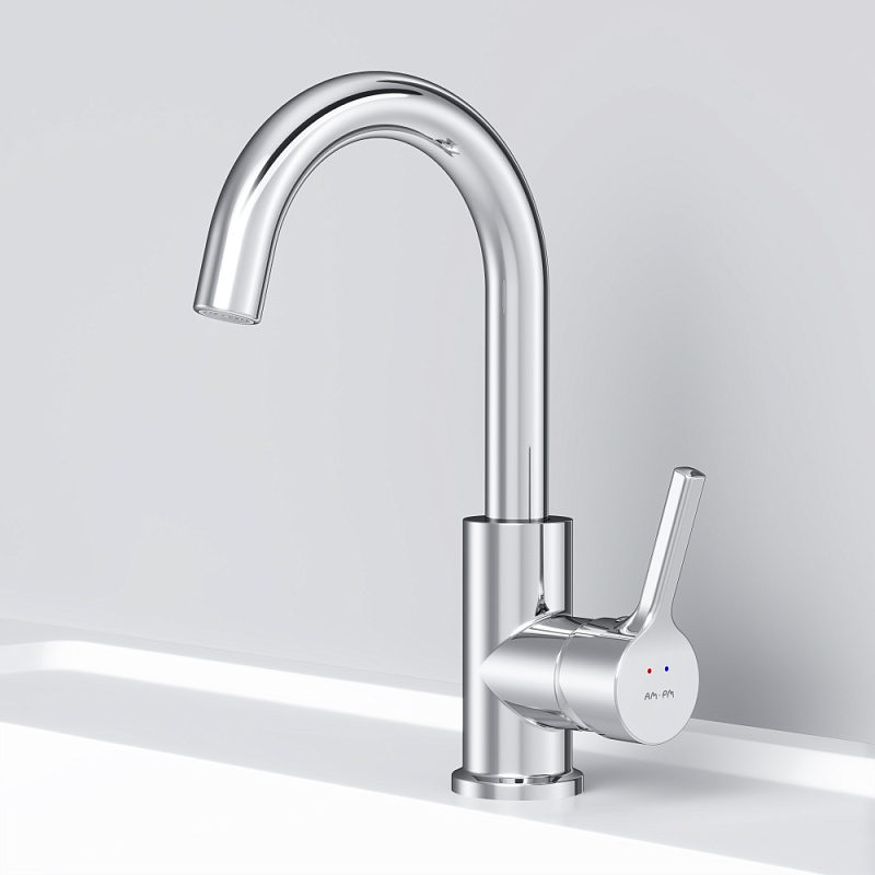 Смеситель для раковины (умывальника) AM.PM X-Joy S F85B02700 с поворотным изливом, хром