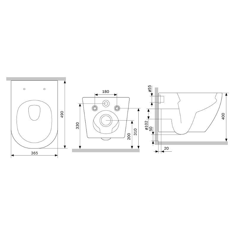 Унитаз подвесной AM.PM Libre C601900SC торнадо безободковый с сиденьем микролифт, белый
