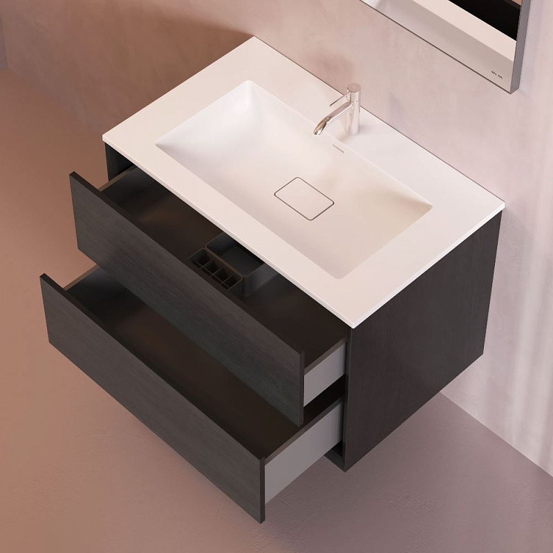 Тумба с раковиной 80 AM.PM Libre M60-FHX0802OF-WPC080SWM подвесная под дерево