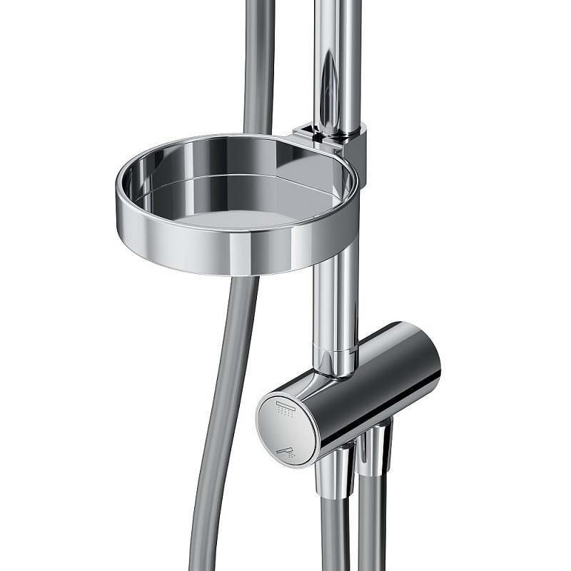 Душевая система AM.PM Like F0780064 стойка с тропическим душем, хром