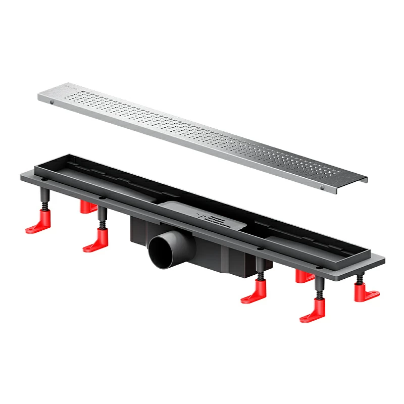 Душевой трап (лоток) 60 AM.PM PrimeFlow W02SC-P11-060-01SB комбинированный затвор со стальной матовой решеткой