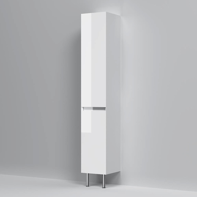 Шкаф-пенал для ванной 35 AM.PM Above M9XCSR0352WG напольный, правый, белый глянцевый