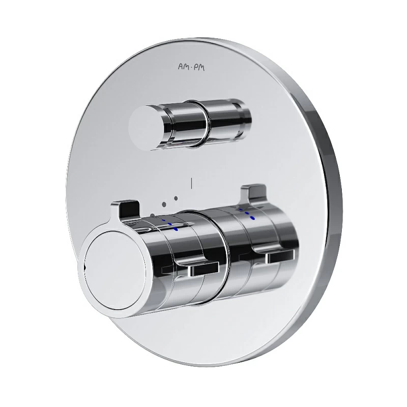 Смеситель для ванны и душа AM.PM X-Joy F85A45600 хром встраиваемый, термостат